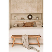 Handcrafted Luxury Suar Bench - Timeless Artisan Design