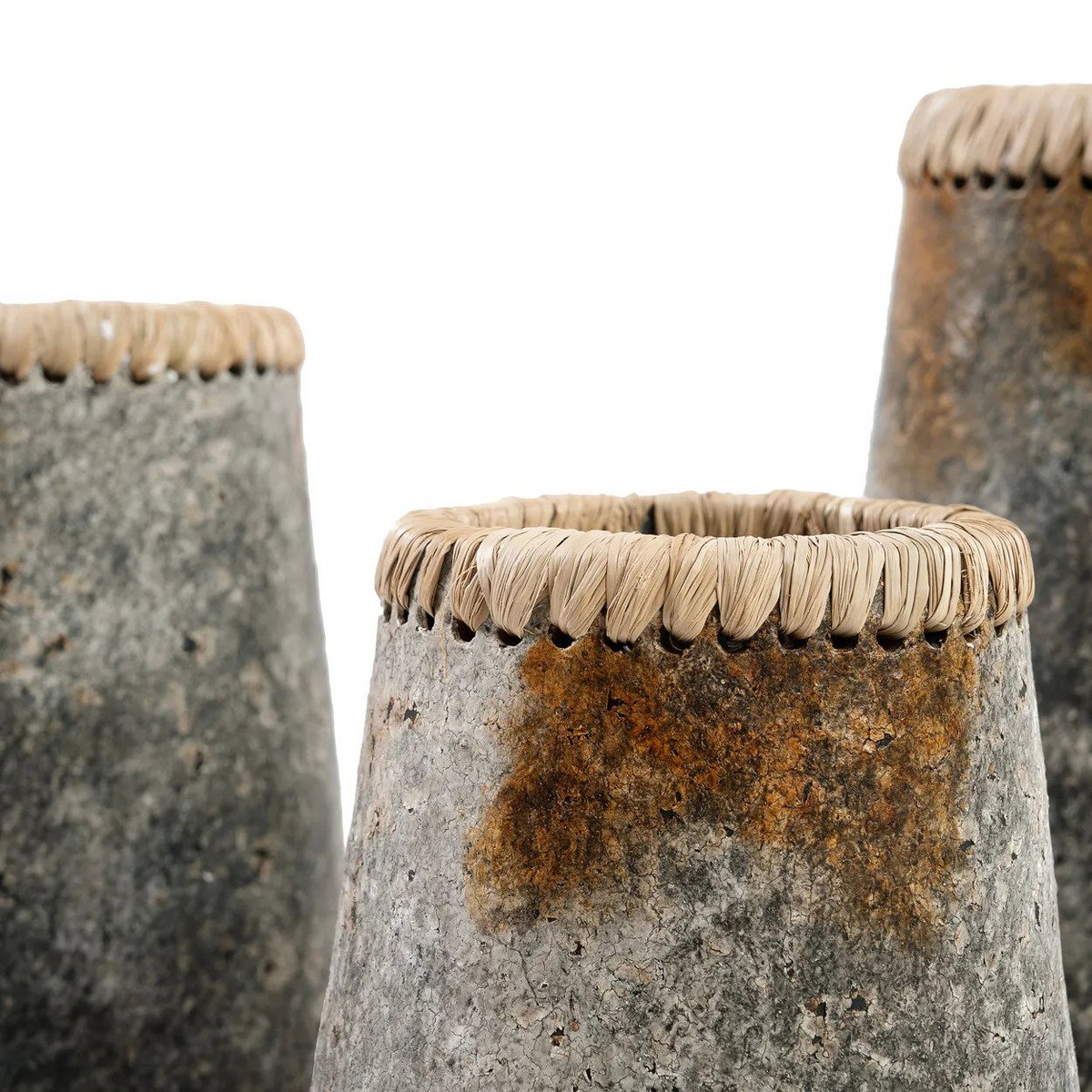 Timeless Handmade Artisan Vase in Antique Grey Design