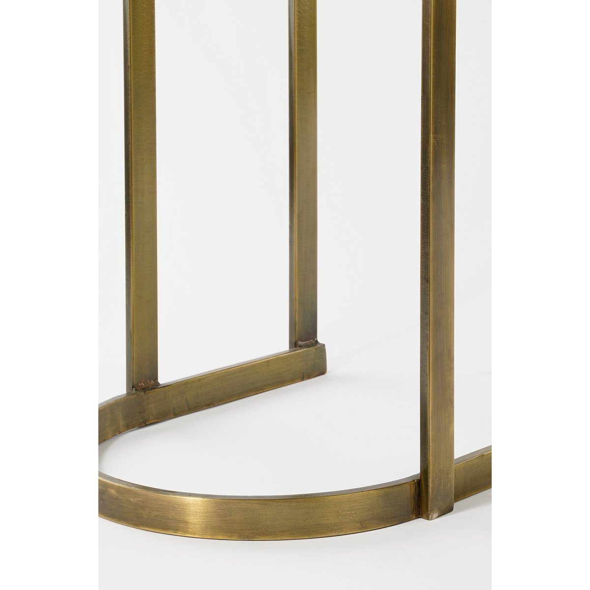 Handcrafted Gold Metal Side Table Set (2 pcs)
