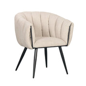 FANNUR PTP Beige Breeze Chairs - Elegant, Hand-Finished Duo