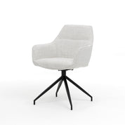 Toscane armstoel - Stof Oasis Natural - draaivoet M4