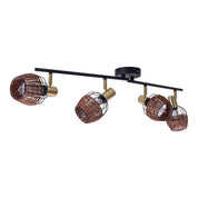 Handcrafted Luxury Corbis Ceiling Lamp in Black and Gold
