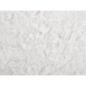 Tierno white fluffy pouf