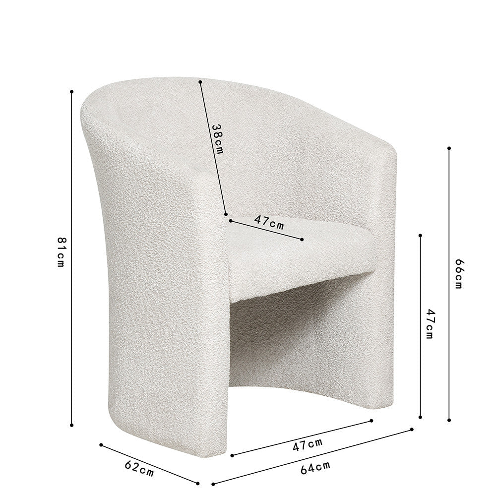 Sessel Charly Bouclé Sand