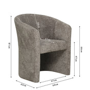 Sessel Charly Bouclé Braun