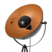 Elegante schwarz-goldene Stehleuchte mit drei Beinen für jeden Raum