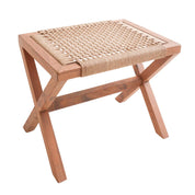 Eco cross brown wood stool