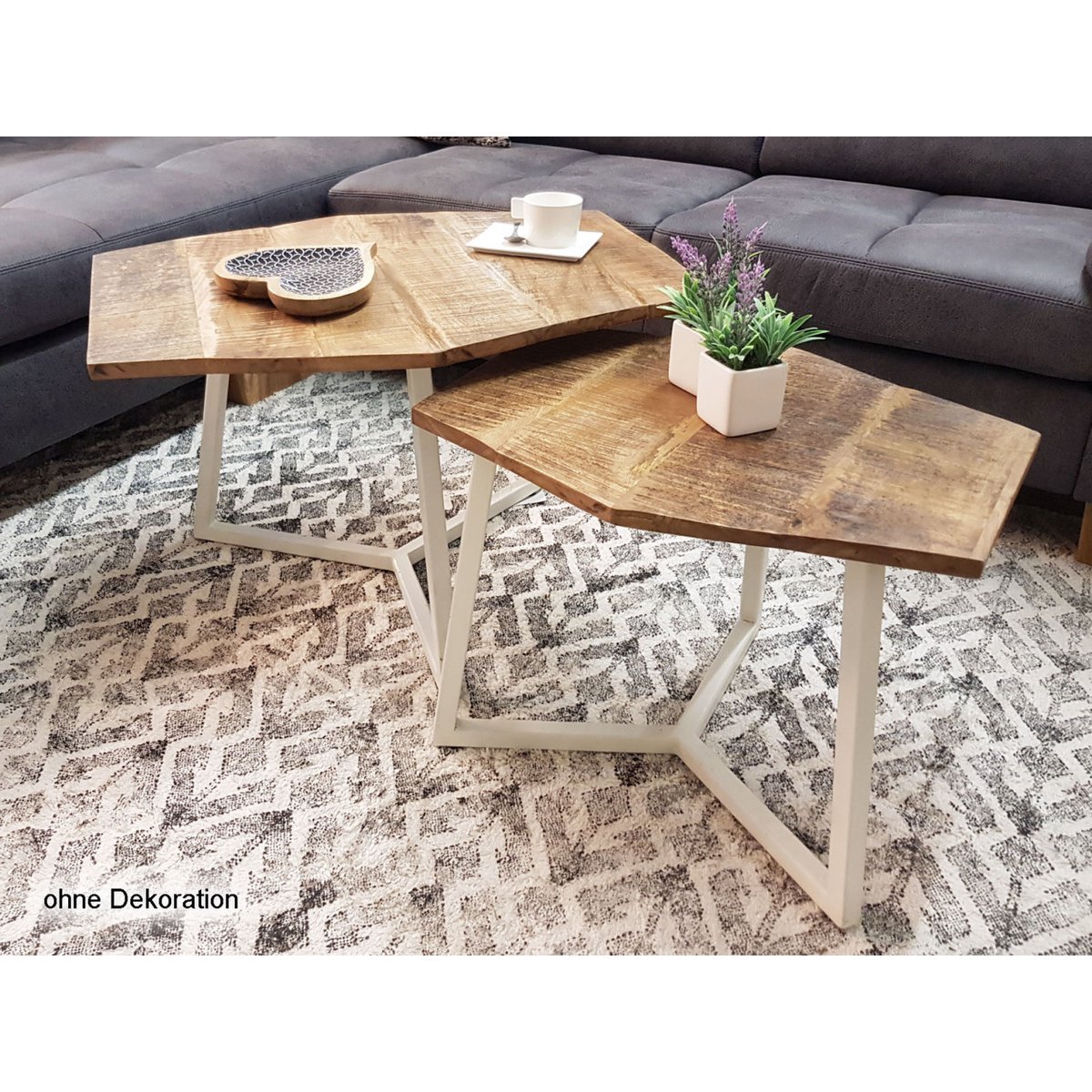 Timeless Luxury Handmade Coffee Table Set (2 pcs)