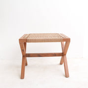 Eco cross brown wood stool
