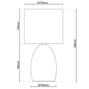 Aurum goldene schwarze Tischlampe