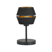 LUNOR Schwarze Gold Tischlampe
