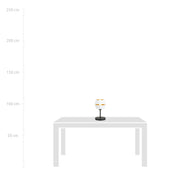 Lunor Tischlampe aus Weißgold