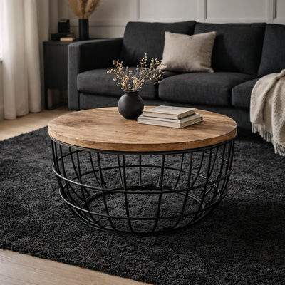 Lexara Tabakholz Beistelltisch