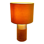 Timeless Handmade Gold and Brown Table Lamp for Luxe Spaces