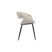 Refined Elegance: Hand-Finished White Pearl Whale Chairs Set