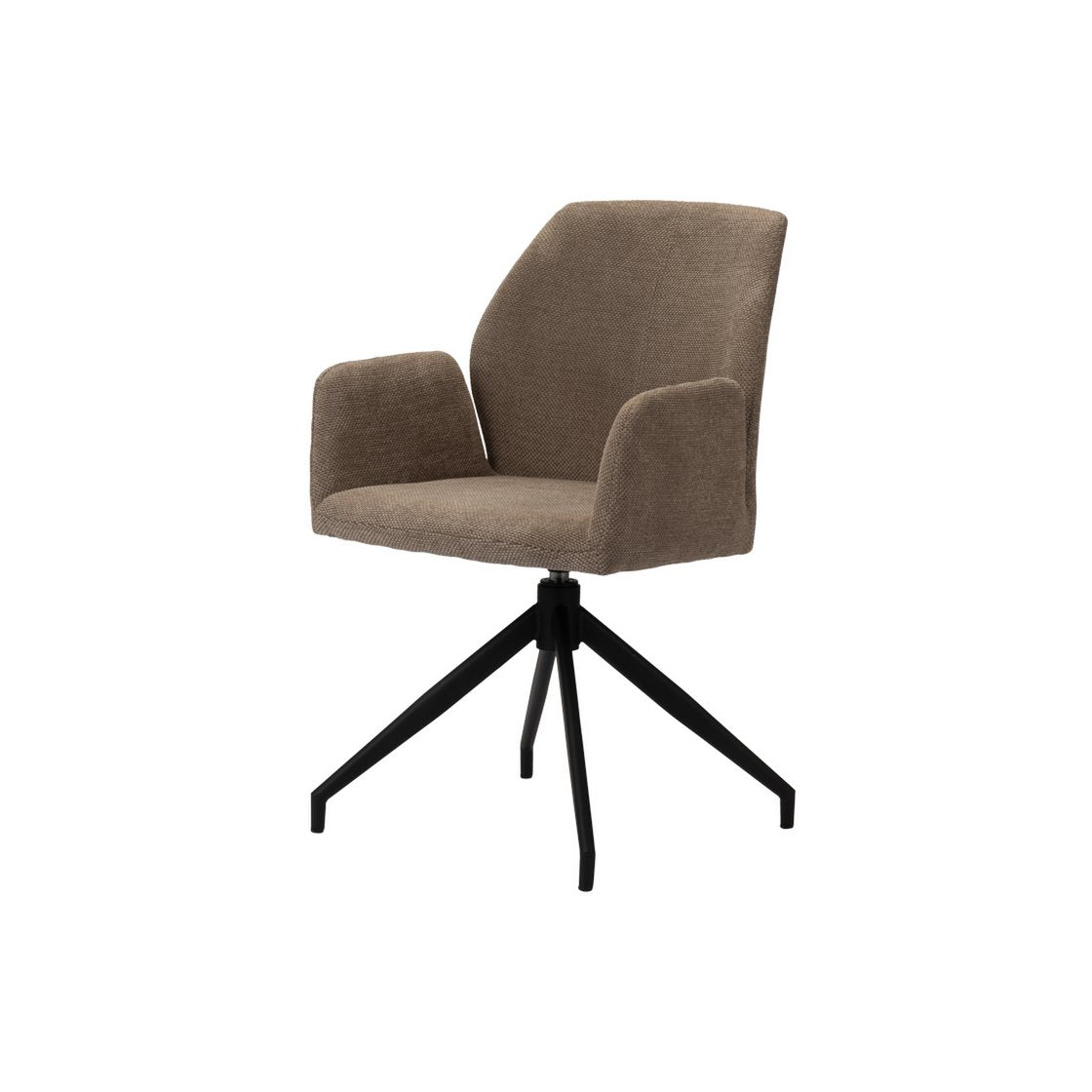 FANNUR PTP Hand-Finished Rotating Chair in Organic Brown
