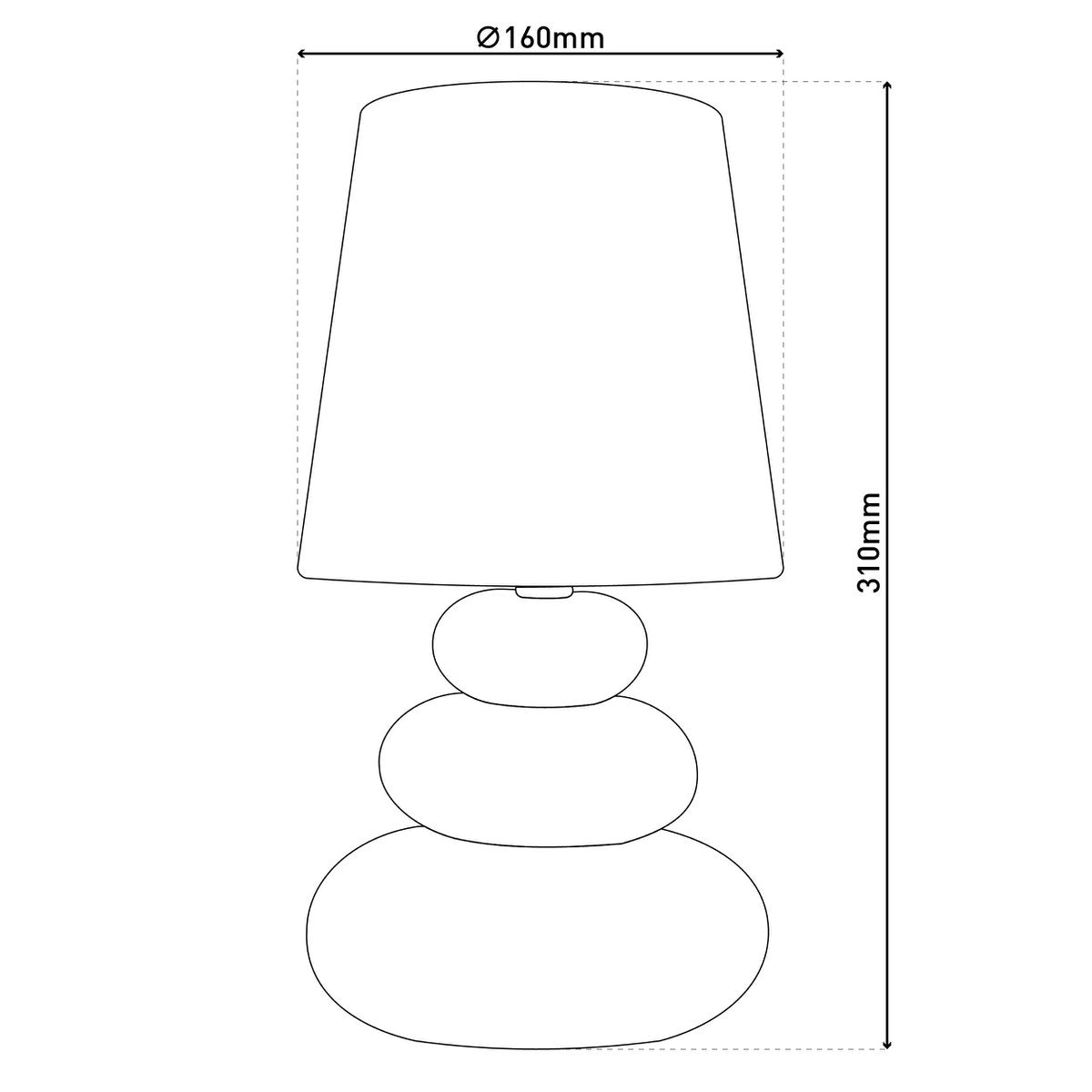 Handcrafted Artisan Table Lamp in Luxurious Black and Gold