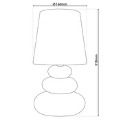 Handgefertigte kunsthandwerkliche Tischlampe in luxuriösem Schwarz und Gold