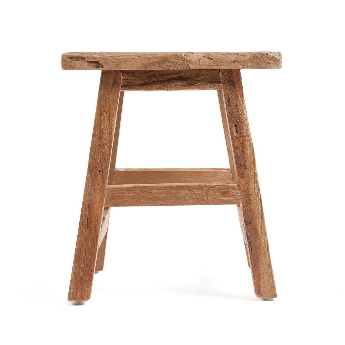 Yoke reclaimed teak stool – tall