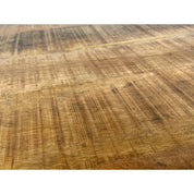 Handcrafted Luxury Round Coffee Table with Artisan Metal Frame