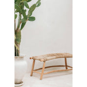 Timeless Handmade Seagrass Bench - Artisan Crafted Luxury Design