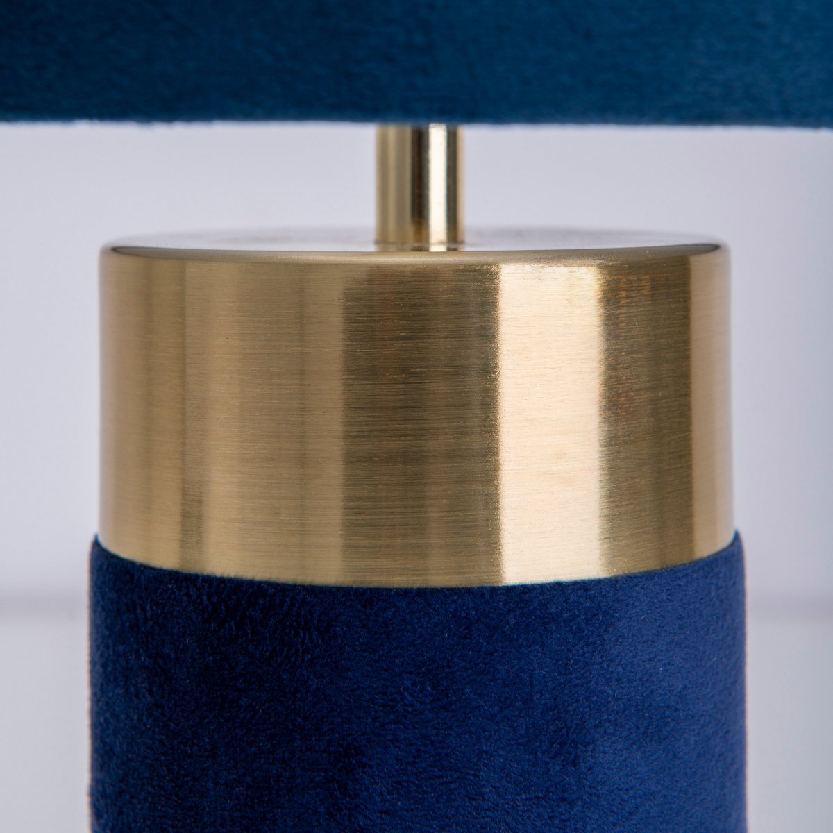 Handcrafted Gold & Blue Table Lamp – A Touch of Timeless Elegance