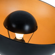 Elegant Black and Gold Three-Legged Floor Lamp for Any Space