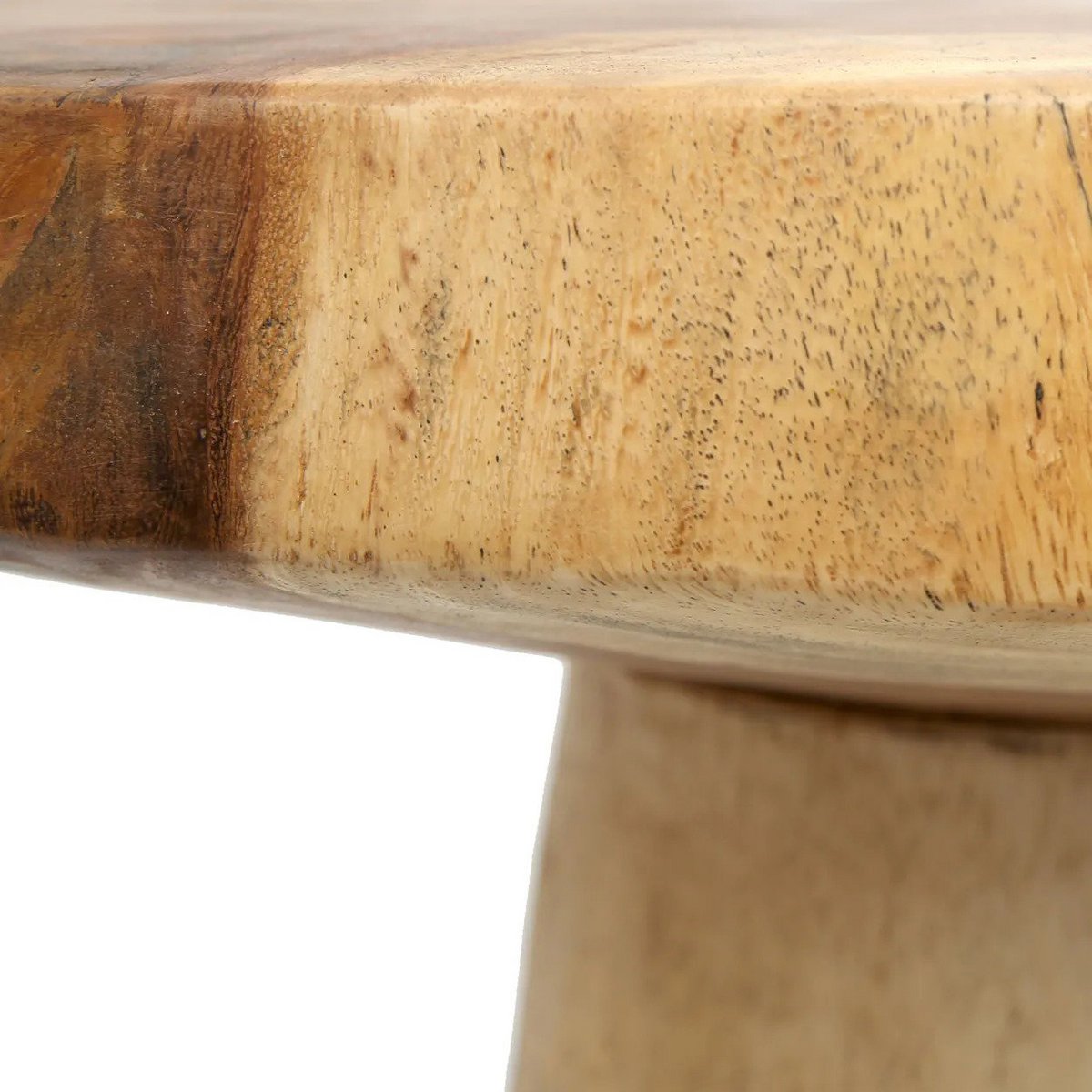 Handcrafted Luxury Timber Conic Side Table - Artisan Design