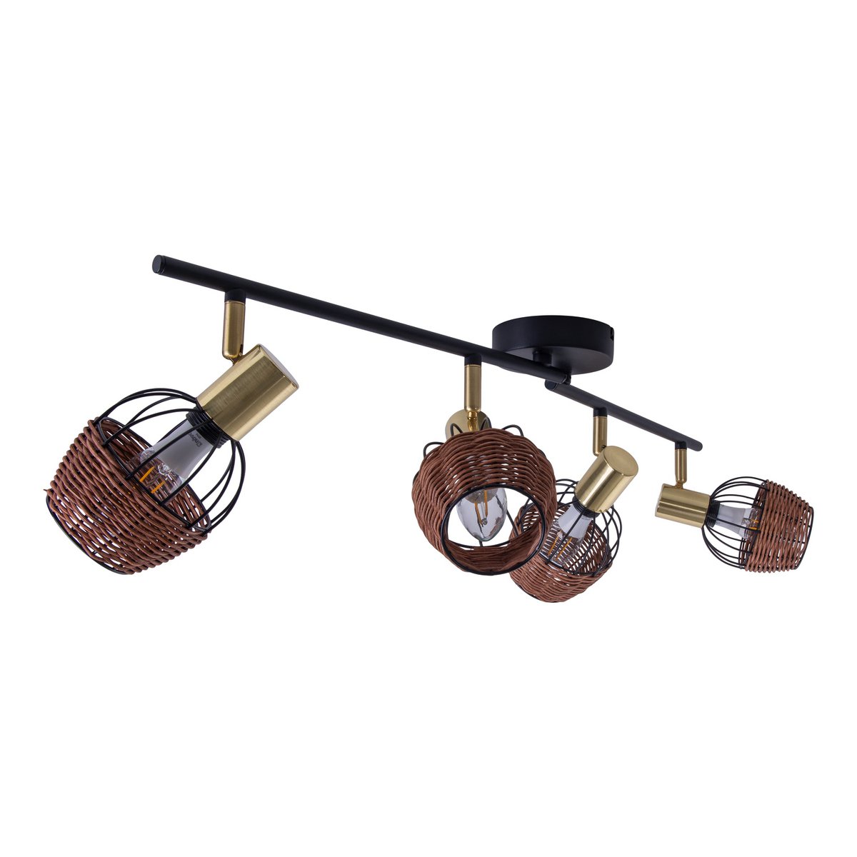 Handcrafted Luxury Corbis Ceiling Lamp in Black and Gold