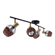 Handcrafted Luxury Corbis Ceiling Lamp in Black and Gold