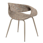 Elegant Hand-Finished Whale Chairs in Neutral Tones - Set of 2