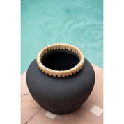 Timeless Handmade Artisan Vase in Premium Black Natural Design