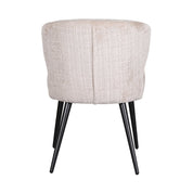 Elegant Bespoke Cream Chairs - Hand-Finished Minimalist Design