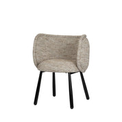 Elegant Hand-Finished Panda Armchair in Neutral Tones