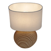 Handcrafted Luxury Ceramic Table Lamp with Natural Fabric Shade