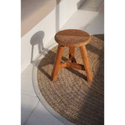 Noguchi round teak stool