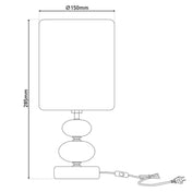 Handgefertigte Luxus-Tischlampe in Schwarz – Zeitloses Kunsthandwerk-Design