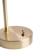 Tischlampe aus bernsteinfarbenem Glas