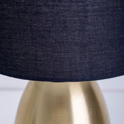 Timeless Luxury Handmade Table Lamp in Gold and Black Design