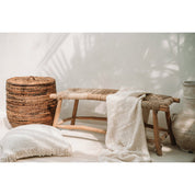 Timeless Handmade Seagrass Bench - Artisan Crafted Luxury Design