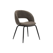 Elegant Taupe Rainbow Chairs - Hand-Finished Artisanal Design