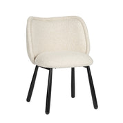 Elegant Hand-Finished Panda Chair Set in Serene White Pearl
