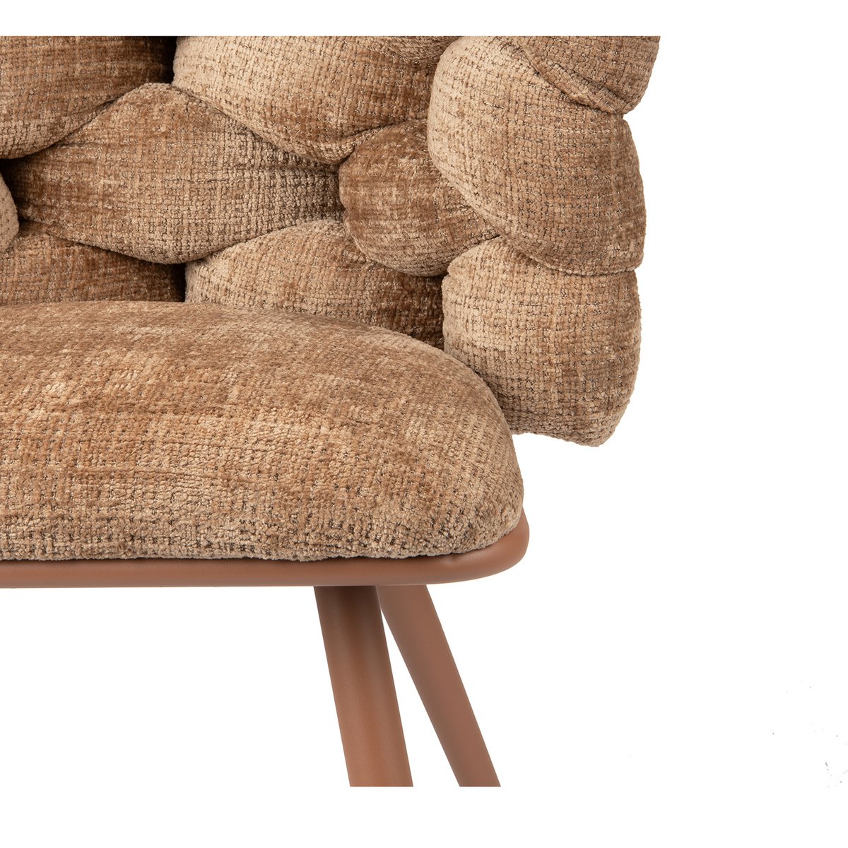 Hand-Finished Caramel Rock Chairs - Elegant Minimalist Design