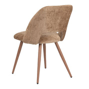 Elegant Hand-Finished Arc Chairs in Organic Caramel Tones