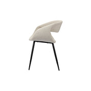 Refined Elegance: Hand-Finished White Pearl Whale Chairs Set