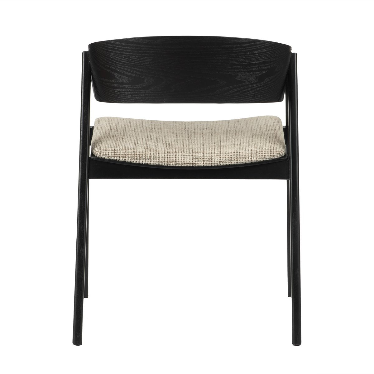 Elegant Minimalist Black Armchair Set, Hand-Finished Craftsmanship