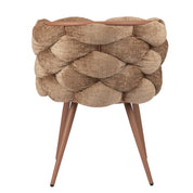Hand-Finished Caramel Rock Chairs - Elegant Minimalist Design