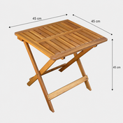 Aureo Bijzettafel van Acaciahout - Teaklook Afwerking